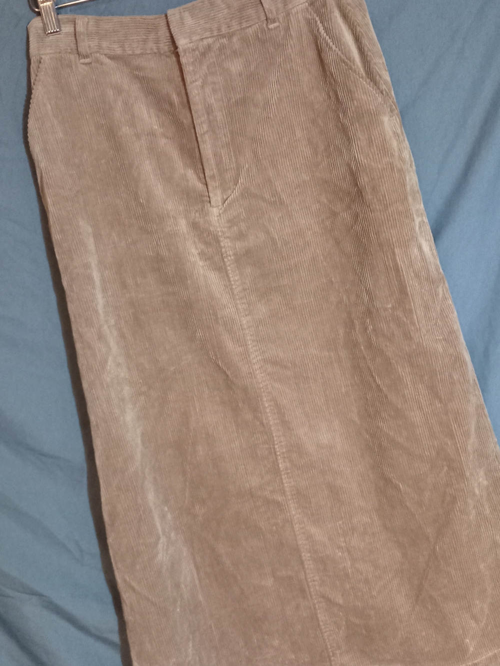 Uniqlo Beige Corduroy Pencil Skirt Size M